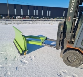 chasse neige lame racleuse caoutchouc pour chariot élévateur