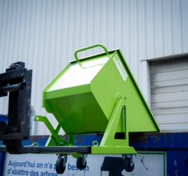 benne basculante GIL-E petit volume vidage par chariot