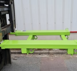 palonnier lève big-bag avec blocage sur fourches chariot par axe amovible