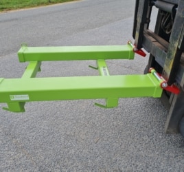 palonnier lève big-bag avec blocage sur fourches chariot